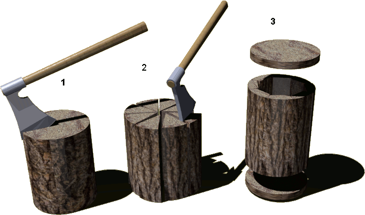 fabrication de nichoir bûche