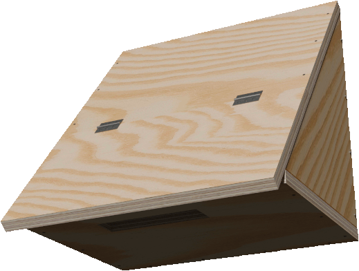 nichoir pour Cincle vu par dessous