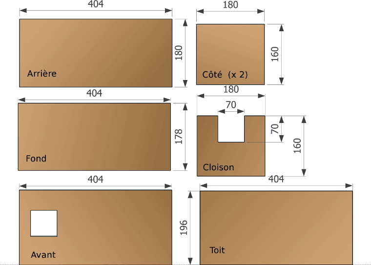 découpe d'un nichoir à chevêche 3