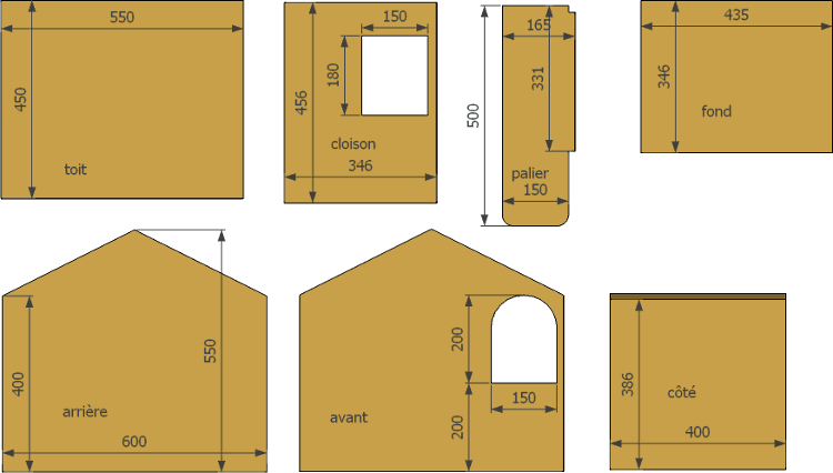 découpe de nichoir flottant