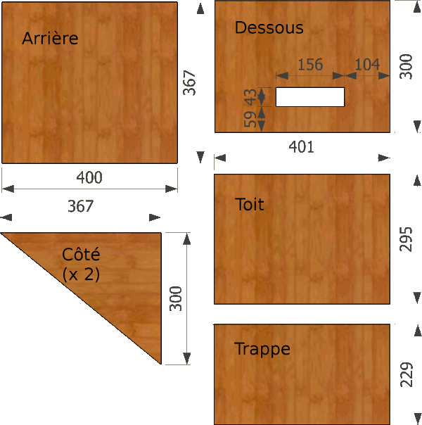 découpe de nichoir pour cincle