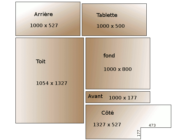 découpe du nichoir pour faucon pélerin