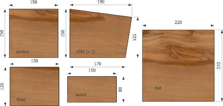 d�coupe de nichoir pour le rougequeue noir