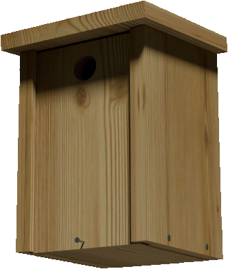 nichoir avec avant coulissant (fig.1)