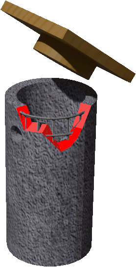 nichoir en béton de bois