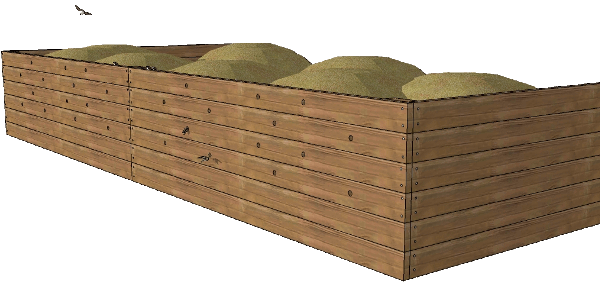 paroi en bois pour hirondelles de rivage