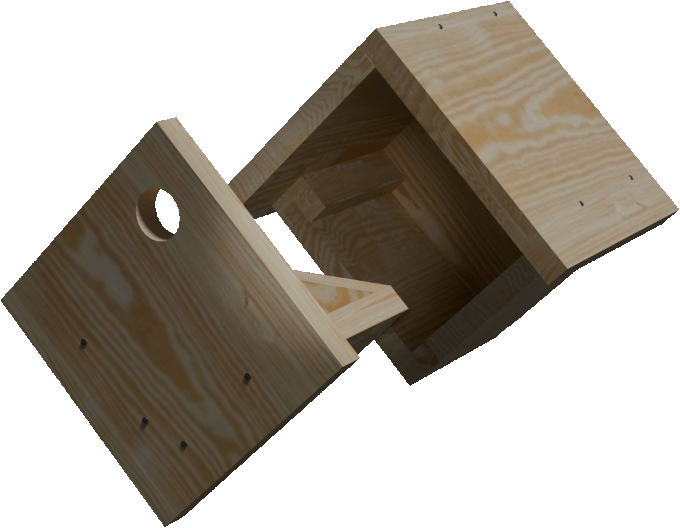 nichoir en losange à tiroir