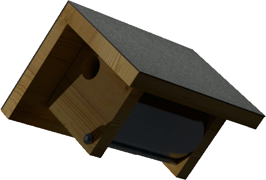 nichoir avec boîte à conserve