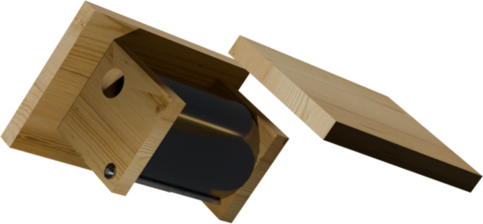 nichoir avec boîte à conserve 2