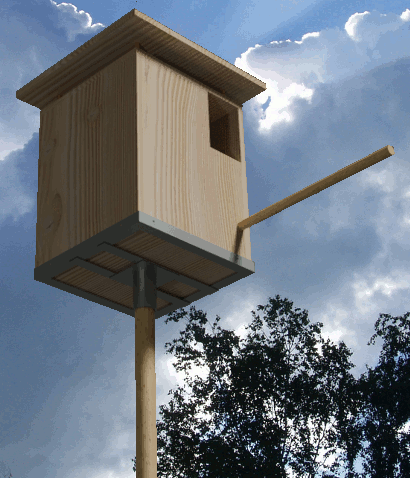 nichoir d'extérieur pour chouette effraie