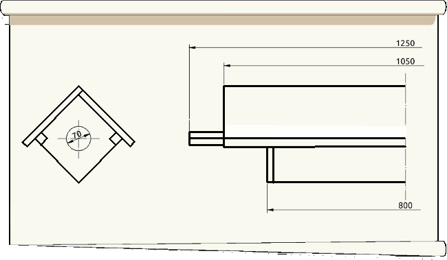 plan du nichoir à chevêche 1