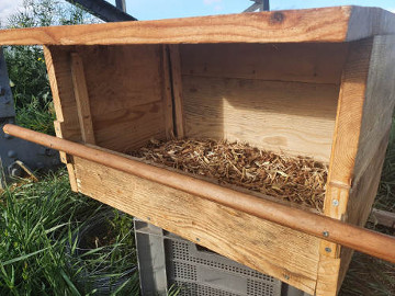 vue du nichoir avant installation