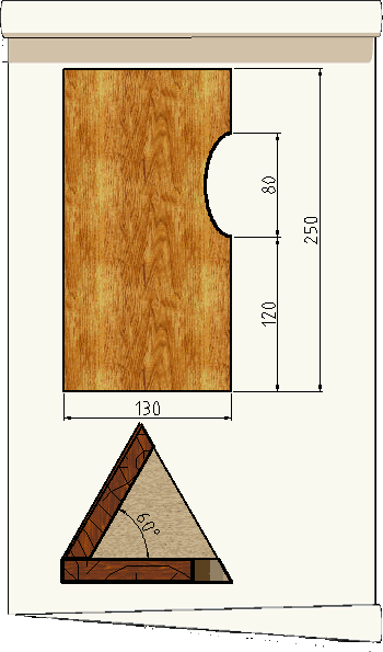 plan d'un nichoir pour grimpereau