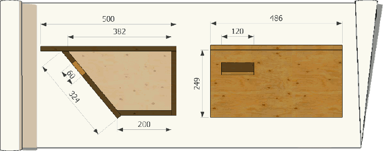 plan de nichoir pour le martinet alpin