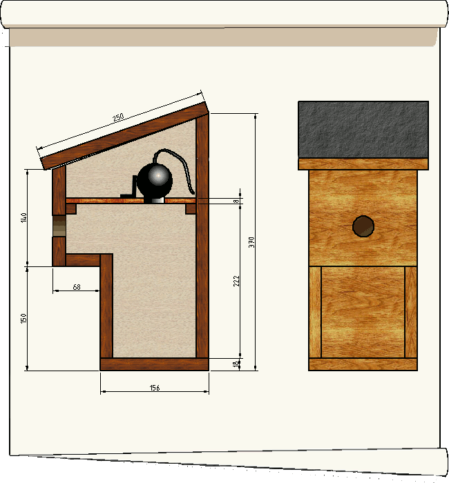 nichoir à balcon avec webcam