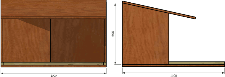 plan du nichoir à faucon pélerin