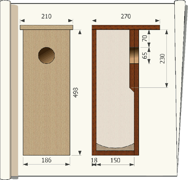 nichoir pour pic vert