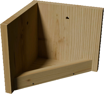 support de nid pour rougequeue noir